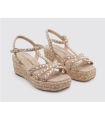 Sandalia cuña beig ALMA EN PENA